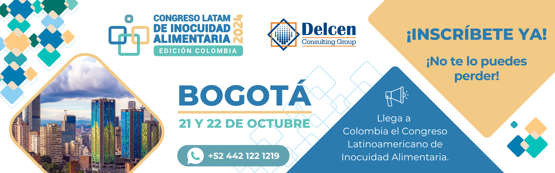 Congreso LATAM de Inocuidad Alimentaria. Edición Colombia. 21 y 22 de Octubre 2024